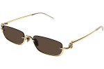 Solbriller Gucci GG1278S 001 Tiny Guld