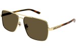 Okulary przeciwsłoneczne Gucci GG1289S 002 Pilotki (Aviator) Złote