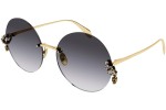 Okulary przeciwsłoneczne Alexander McQueen AM0418S 001 Okrągłe Złote
