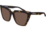 Okulary przeciwsłoneczne Balenciaga BB0046S 002 Kocie oczy Havana