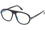 Okulary korekcyjne Tom Ford FT5755-B 001 Pilotki (Aviator) Czarne