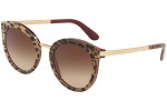 Okulary przeciwsłoneczne Dolce & Gabbana DG4268 315513 Oversize Brązowe