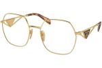 Okulary korekcyjne Prada PR59ZV 5AK1O1 Nieregularny Złote