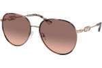 Okulary przeciwsłoneczne Michael Kors Empire MK1128J 110813 Okrągłe Złote