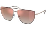 Okulary przeciwsłoneczne Michael Kors Paros MK1126 11086F Pilotki (Aviator) Srebrne