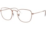Okulary korekcyjne Ray-Ban Frank RX3857V 3094 Okrągłe Brązowe