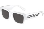 Okulary przeciwsłoneczne Dolce & Gabbana DG6184 331287 Kwadratowe Białe
