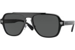 Okulary przeciwsłoneczne Versace Medusa Retro Charm VE2199 100187 Pilotki (Aviator) Czarne