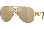 Okulary przeciwsłoneczne Versace VE2255 100203 Pilotki (Aviator) Złote