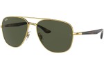 Okulary przeciwsłoneczne Ray-Ban RB3683 001/31 Pilotki (Aviator) Złote