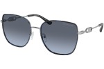 Okulary przeciwsłoneczne Michael Kors Empire Square 2 MK1129J 10158F Kwadratowe Srebrne