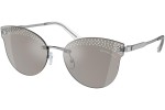 Okulary przeciwsłoneczne Michael Kors Astoria MK1130B 10156G Kocie oczy Srebrne