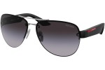 Okulary przeciwsłoneczne Prada Linea Rossa PS55YS 1BC09U Pilotki (Aviator) Srebrne