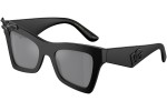 Okulary przeciwsłoneczne Dolce & Gabbana DG4434 25256G Kocie oczy Czarne
