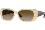 Okulary przeciwsłoneczne Vogue Eyewear VO2606S 3078T5 Polarized Prostokątne Beżowe