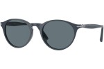 Okulary przeciwsłoneczne Persol PO3092SM 90693R Polarized Okrągłe Niebieskie