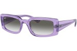 Okulary przeciwsłoneczne Ray-Ban Kiliane RB4395 66858E Prostokątne Fioletowe