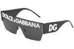 Okulary przeciwsłoneczne Dolce & Gabbana DG Logo Collection DG2233 01/87 Pojedyncze | Shield Czarne