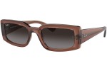 Okulary przeciwsłoneczne Ray-Ban Kiliane RB4395 6678T3 Prostokątne Brązowe