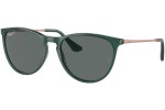 Okulary przeciwsłoneczne Ray-Ban Junior Junior Erika RJ9060S 713081 Polarized Kwadratowe Zielone