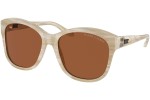 Okulary przeciwsłoneczne Ralph Lauren RL8190Q 608473 Okrągłe Beżowe