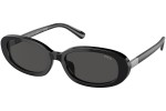 Okulary przeciwsłoneczne Polo Ralph Lauren PH4198U 500187 Owalne Czarne