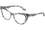 Okulary korekcyjne Dolce & Gabbana DG3354 3152 Kocie oczy Wielokolorowe