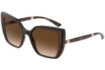 Okulary przeciwsłoneczne Dolce & Gabbana DG6138 318513 Kwadratowe Havana