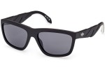 Okulary przeciwsłoneczne Adidas Originals OR0094 02A Kwadratowe Czarne