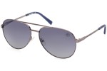 Okulary przeciwsłoneczne Timberland TB9317 12D Polarized Pilotki (Aviator) Szare