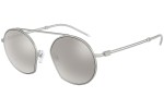 Okulary przeciwsłoneczne Emporio Armani EA2078 30456G Okrągłe Srebrne