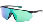 Okulary przeciwsłoneczne Adidas Sport SP0076 02Q Pojedyncze | Shield Czarne