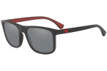 Okulary przeciwsłoneczne Emporio Armani EA4129 50016G Kwadratowe Czarne