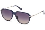 Okulary przeciwsłoneczne Guess GU00067 90W Pilotki (Aviator) Niebieskie