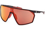 Okulary przeciwsłoneczne Adidas Sport SP0073 02L Pojedyncze | Shield Czarne