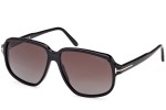 Okulary przeciwsłoneczne Tom Ford FT1024 01B Kwadratowe Czarne