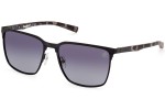 Okulary przeciwsłoneczne Timberland TB9314 02D Polarized Kwadratowe Czarne
