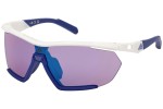 Okulary przeciwsłoneczne Adidas Sport SP0072 24X Pojedyncze | Shield Białe