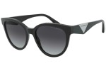 Okulary przeciwsłoneczne Emporio Armani EA4140 50018G Kwadratowe Czarne