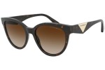 Okulary przeciwsłoneczne Emporio Armani EA4140 508913 Kwadratowe Havana