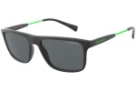 Okulary przeciwsłoneczne Emporio Armani EA4151 504287 Prostokątne Czarne