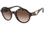 Okulary przeciwsłoneczne Emporio Armani EA4153 523413 Okrągłe Havana