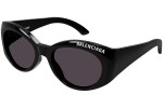 Okulary przeciwsłoneczne Balenciaga BB0267S 001 Okrągłe Czarne