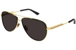 Okulary przeciwsłoneczne Bottega Veneta BV1240S 001 Pilotki (Aviator) Złote