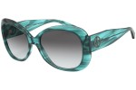 Okulary przeciwsłoneczne Giorgio Armani AR8132 581711 Oversize Zielone