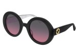 Okulary przeciwsłoneczne Gucci GG0319S 005 Okrągłe Czarne