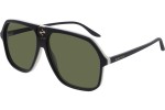 Okulary przeciwsłoneczne Gucci GG0734S 004 Pilotki (Aviator) Czarne