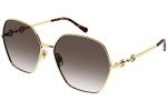 Okulary przeciwsłoneczne Gucci GG1335S 002 Nieregularny Złote