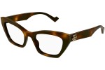 Okulary korekcyjne Gucci GG1334O 002 Kocie oczy Havana