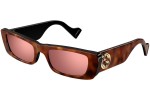 Okulary przeciwsłoneczne Gucci GG0516S 015 Prostokątne Brązowe